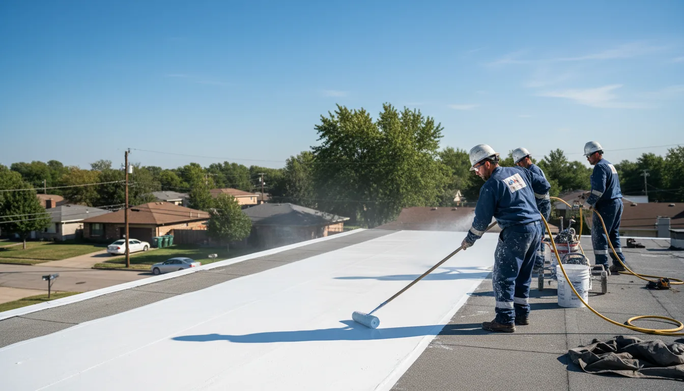 Commercial roof coating in Crossroads, NM near me